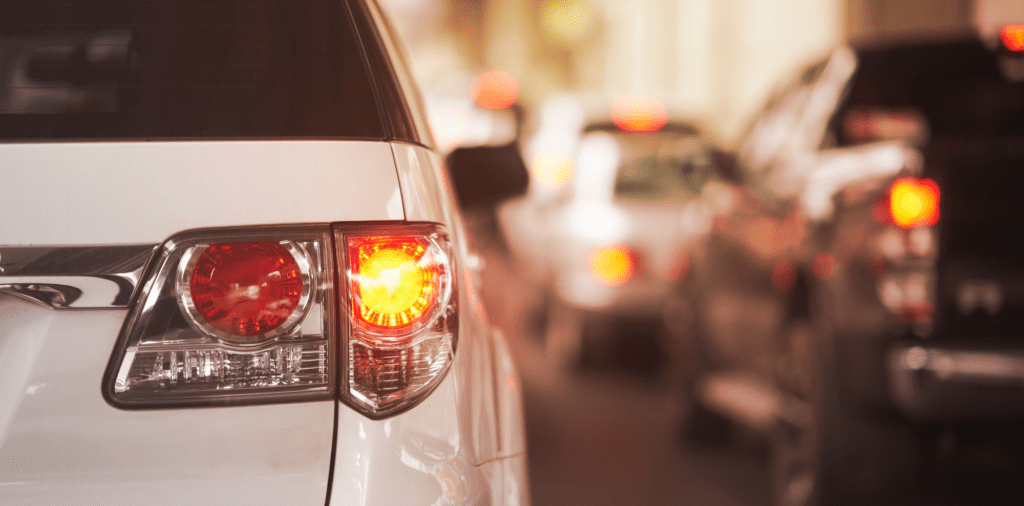 Car indicating right