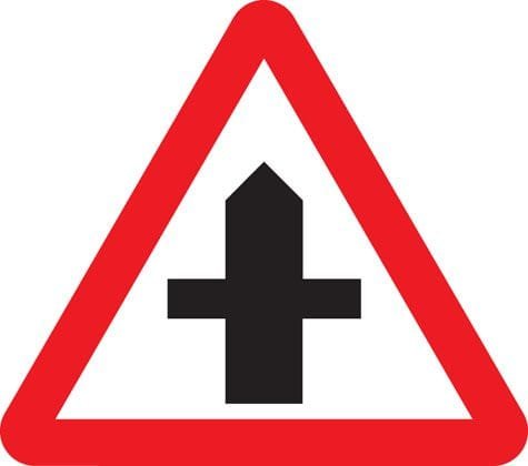 Crossroads sign