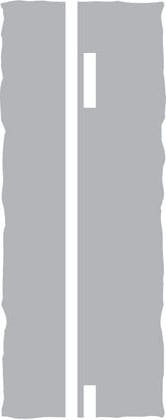 Double white lines where the nearest line is solid