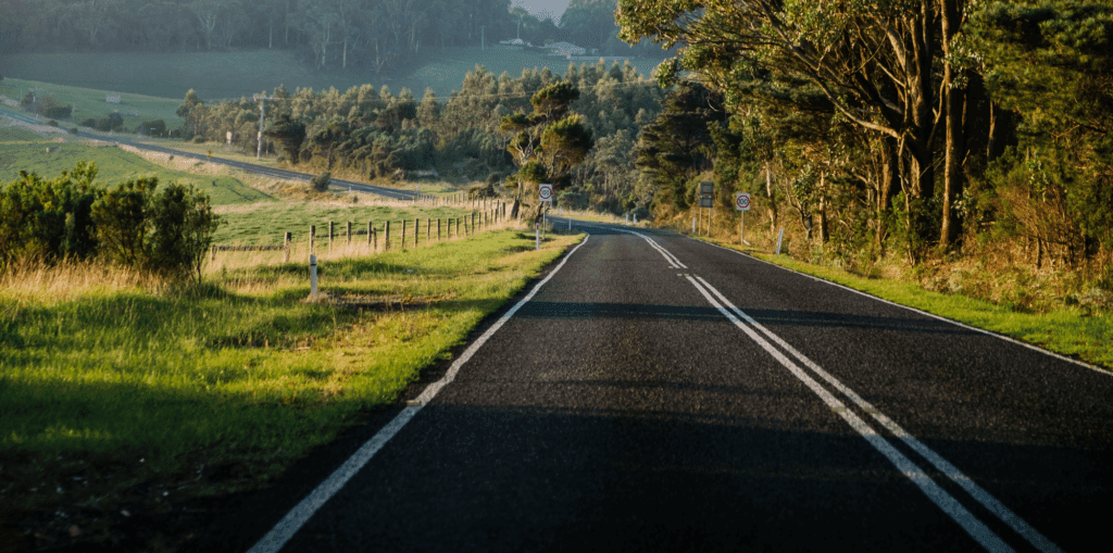 Driving on Country Roads